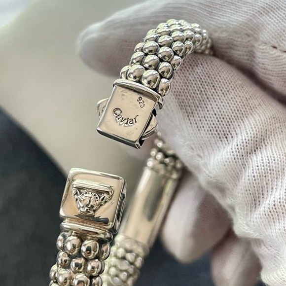 Lagos Caviar 8mm Maya Bracelet with Black Onyx-Small - Picture 6 of 10